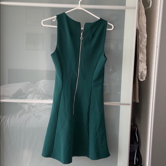 Dark green topshop fit and flare dress - Picture 3 of 4
